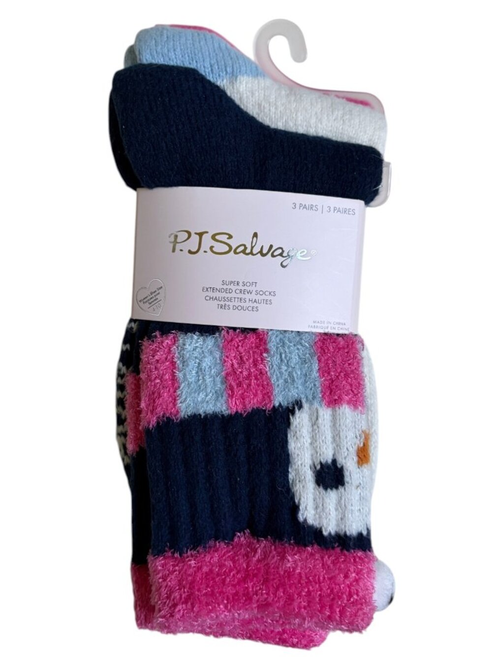 NWT PJ Salvage Super Soft Extended Crew Socks (Set of 3)